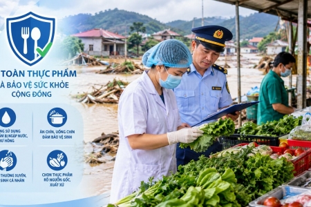 Cục An toàn thực phẩm chỉ đạo khẩn công tác bảo đảm an toàn thực phẩm sau bão số 4