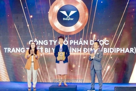 Gia Lai: BIDIPHAR được vinh danh 'Top 50 Công ty niêm yết tốt nhất'