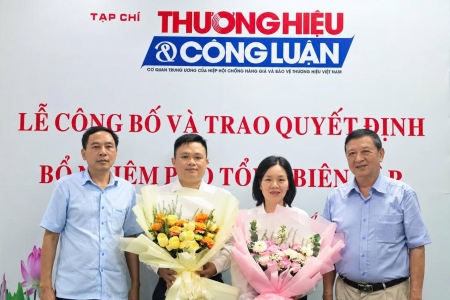 Hiệp hội VATAP công bố quyết định bổ nhiệm hai Phó Tổng Biên tập Tạp chí Thương hiệu và Công luận