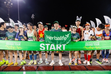 Herbalife Việt Nam đồng hành giải chạy VnExpress Marathon Grand Tour Nghệ An 2026