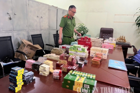 Thái Nguyên: Khởi tố vụ án kinh doanh hàng cấm, thu giữ hơn 1.500 bao thuốc lá lậu tại Hương Tâm Mart