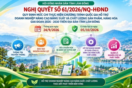 Lâm Đồng mở thêm nguồn lực giúp doanh nghiệp tăng năng suất, chất lượng