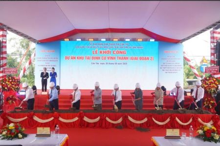 Cần Thơ: Khởi công xây dựng Dự án Khu tái định cư Vĩnh Thạnh giai đoạn 2