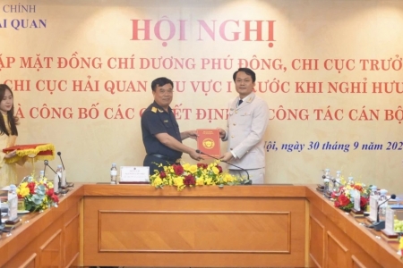 Bổ nhiệm Chi cục trưởng Chi cục Hải quan khu vực I