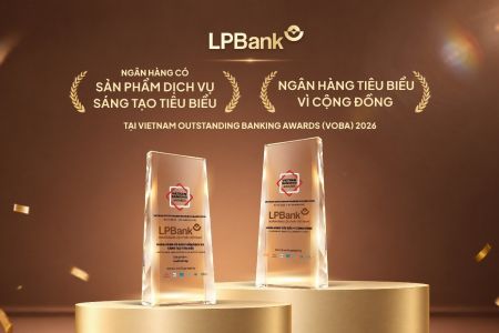 LPBank được vinh danh ở 2 hạng mục tại Giải thưởng Ngân hàng Việt Nam tiêu biểu 2026