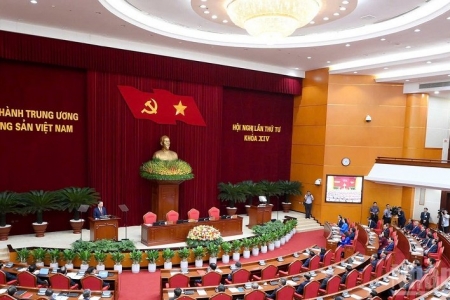 Thông báo Hội nghị lần thứ tư Ban Chấp hành Trung ương Đảng khóa XIV