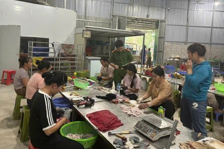 Lạng Sơn: Thu giữ hơn 5 tấn chân gà không rõ nguồn gốc tại hai cơ sở chế biến thực phẩm
