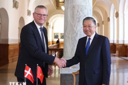 Tổng Bí thư, Chủ tịch nước Tô Lâm hội kiến Chủ tịch Quốc hội Đan Mạch Henrik Frandsen