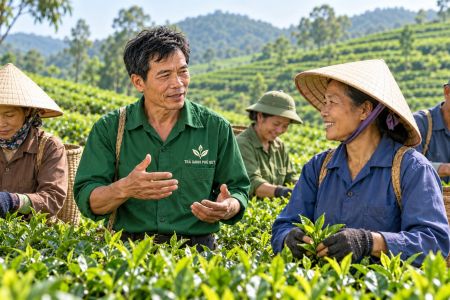 Trà Xanh Phú Quý: Quy trình tuyển chọn và thu hái chè Thái Nguyên