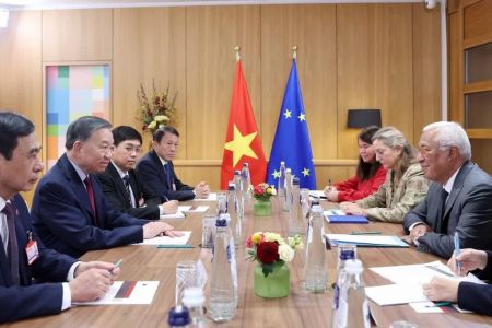 Tổng Bí thư, Chủ tịch nước Tô Lâm hội đàm với Chủ tịch Hội đồng châu Âu António Costa