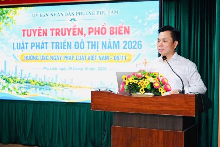 Sở Tư pháp TP.HCM phổ biến Luật Phát triển đô thị tại phường Phú Lâm