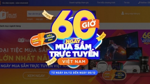 Đã có 3,7 triệu đơn hàng trong "60 giờ mua sắm trực tuyến Việt Nam"