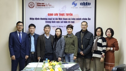 Giao lưu trực tuyến “Hiệp định thương mại tự do Việt Nam và Liên minh châu Âu trong lĩnh vực sở hữu trí tuệ”