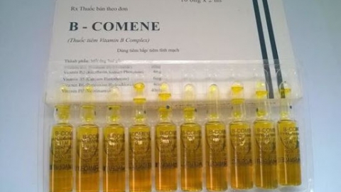 Thu hồi toàn quốc thuốc thuốc tiêm B – COMENE do Cty CP dược Trung ương Medipalntex nhập khẩu và phân phối