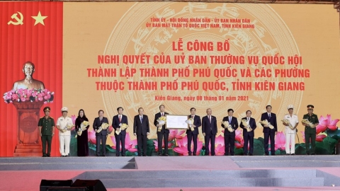 Công bố thành lập thành phố Phú Quốc