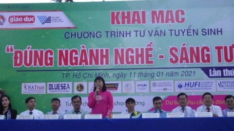 TPHCM: Học sinh hơn 100 trường THPT tham gia chương trình tư vấn tuyển sinh năm 2021