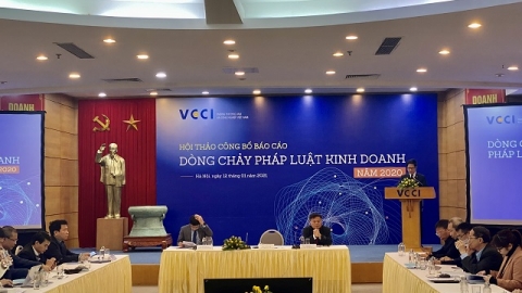 VCCI công bố báo cáo “Dòng chảy pháp luật kinh doanh Việt Nam năm 2020"