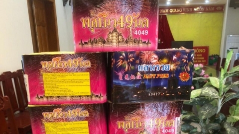 Thanh Hóá: Bắt giữ gần 8 kg pháo nổ vận chuyển trái phép