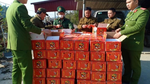 Thu giữ gần 2 tấn hồng quả sấy dẻo không hóa đơn, chứng từ