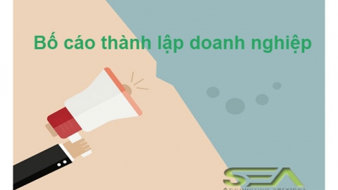 Bố cáo thành lập Doanh nghiệp