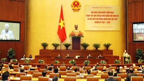 Hội nghị trực tuyến triển khai công tác bầu cử đại biểu Quốc hội khóa XV và đại biểu HĐND các cấp nhiệm kỳ 2021 – 2026