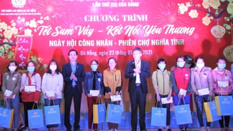 Đà Nẵng: Rộn ràng Tết sum vầy công nhân - Phiên chợ nghĩa tình năm 2021