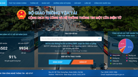 Xây dựng Chính phủ điện tử chuyển đổi số Bộ GTVT năm 2021