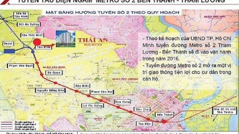 TP.HCM: Dự kiến khởi công Metro số 2 vào giữa năm 2022