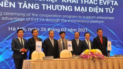 Ra mắt Chương trình hợp tác hỗ trợ doanh nghiệp khai thác Hiệp định EVFTA bằng nền tảng thương mại điện tử