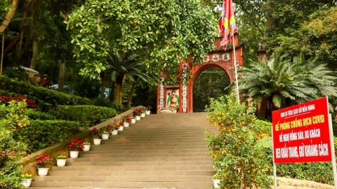Bắn pháo hoa nhân dịp Giỗ Tổ Hùng Vương 2021