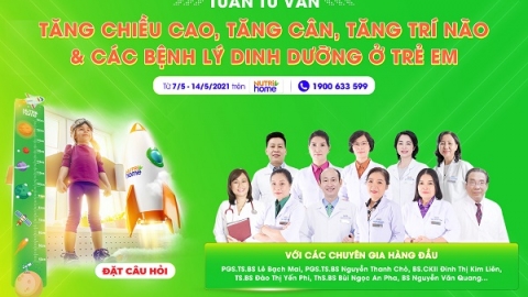 Tư vấn trực tuyến về tăng chiều cao & tăng cân cho trẻ em