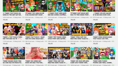 Cục Trẻ em đề nghị xóa, gỡ kênh TIMMY TV trên YouTube, Facebook