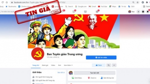 Cảnh báo Fanpage giả mạo mang tên Ban Tuyên giáo Trung ương