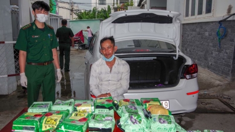 20 kg ma túy ngụy trang trong giỏ đựng xoài vận chuyển từ Đồng Tháp lên TP.HCM