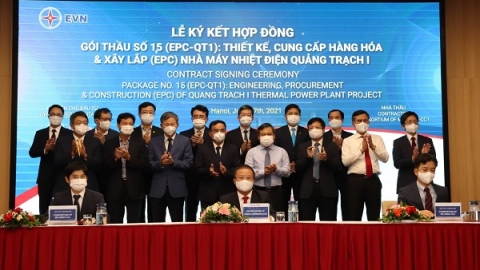 Ký kết Hợp đồng Gói thầu số 15 - Thiết kế, cung cấp hàng hóa và xây lắp Nhà máy Nhiệt điện Quảng Trạch I