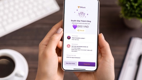 Một ngân hàng đã tiếp nhận hàng nghìn lượt ủng hộ Quỹ vắc-xin nhờ ra mắt nhanh tính năng ủng hộ trên app