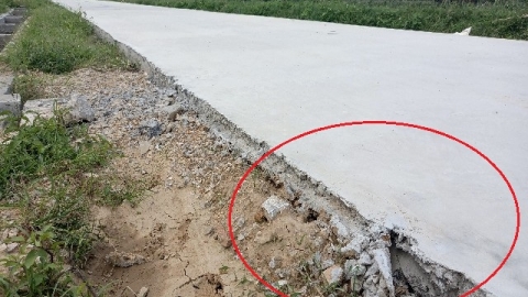 Hậu Lộc, Thanh Hóa: Cần làm rõ việc Công ty CP XD và TM Hoàng Long thi công không đúng quy định, người dân bức xúc