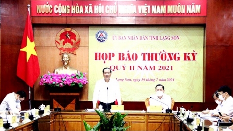 Lạng Sơn: Tổ chức họp báo thường kỳ quý II/2021