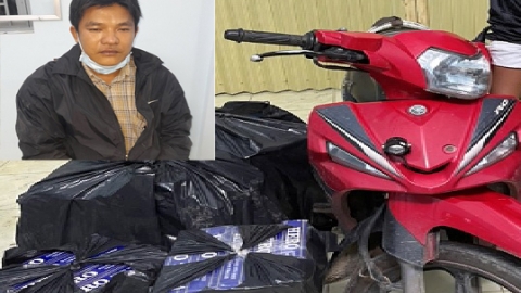 An Giang: Bắt giữ đối tượng vận chuyển gần 1.500 bao thuốc lá ngoại nhập lậu các loại