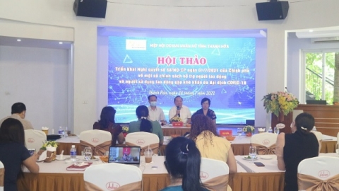 Thanh Hóa: Hội thảo về chính sách hỗ trợ người lao động và người sử dụng lao động gặp khó khăn do đại dịch Covid-19