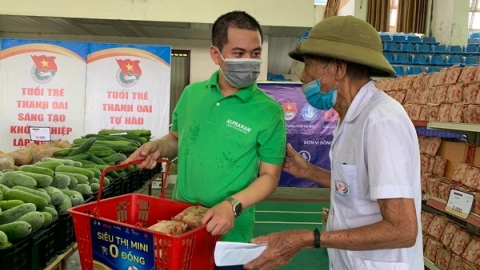 Quỹ Alphanam Green Foundation đồng hành cùng Chương trình "Siêu thị mini 0 đồng – Hà Nội trái tim hồng"