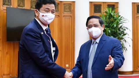 Thủ tướng Phạm Minh Chính tiếp Bộ trưởng Bộ Quốc phòng Nhật Bản Kishi Nobuo