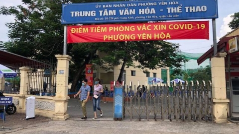 Phường Yên Hòa (Hà Nội) đẩy nhanh tiến độ tiêm vắc xin cho người dân