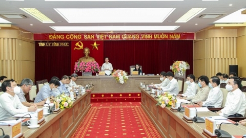 Thường trực Ban Bí thư Võ Văn Thưởng thăm và làm việc tại Vĩnh Phúc