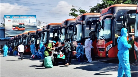 Sóc Trăng: Đón 600 công dân tại TP. Hồ Chí Minh về địa phương