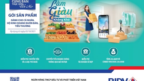 BIDV ra mắt gói sản phẩm toàn diện dành riêng cho khách hàng Tiểu thương