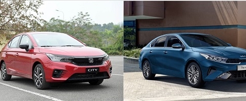 So sánh Kia K3 1.6 Luxury và Honda City RS