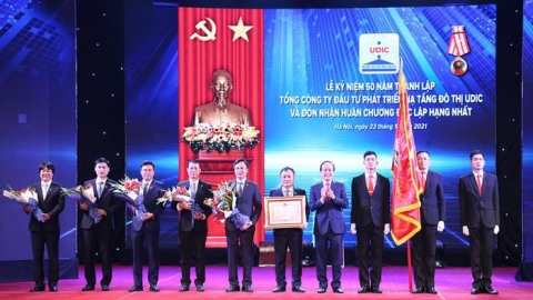 Tổng công ty Đầu tư phát triển hạ tầng đô thị UDIC kỷ niệm 50 năm thành lập và đón nhận Huân chương Độc lập hạng Nhất