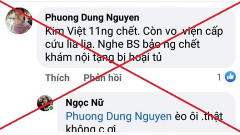 Công an huyện Nông Cống xử lý tài khoản Facebook thông tin sai sự thật về vụ việc sốc phản vệ sau khi tiêm vaccine