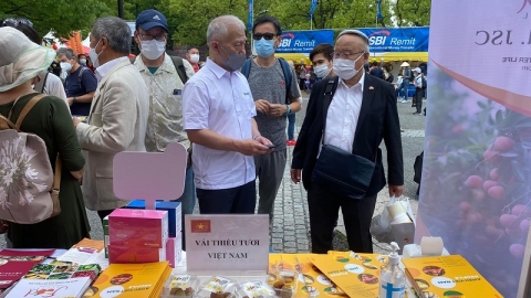 Lần đầu tiên trái vải tươi xuất hiện ở Lễ hội Việt Nam tại Tokyo